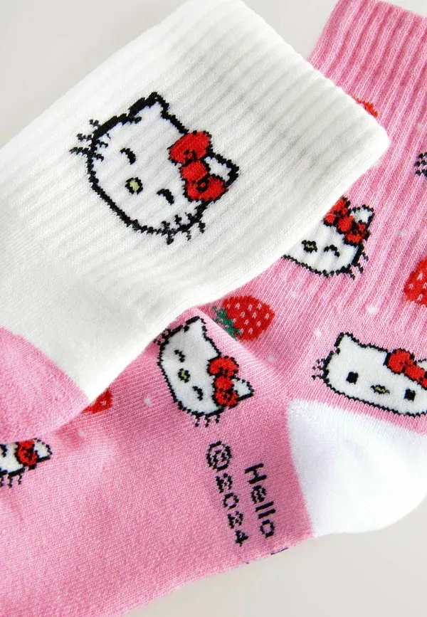 Комплект носков с Hello Kitty, хлопок, 2 Pack, Next, Pink, White, белый/розовый — фото 4