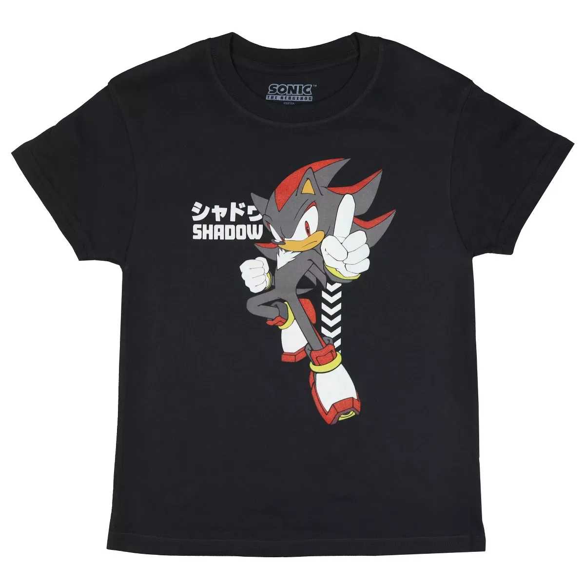 Детская футболка с принтом Shadow The Hedgehog Bioworld, Black — фото 3