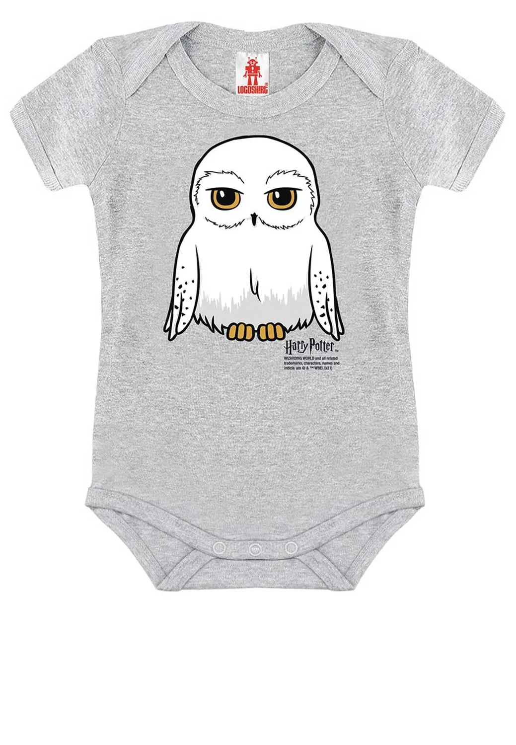 Боди с принтом Harry Potter Logoshirt, серый меланж