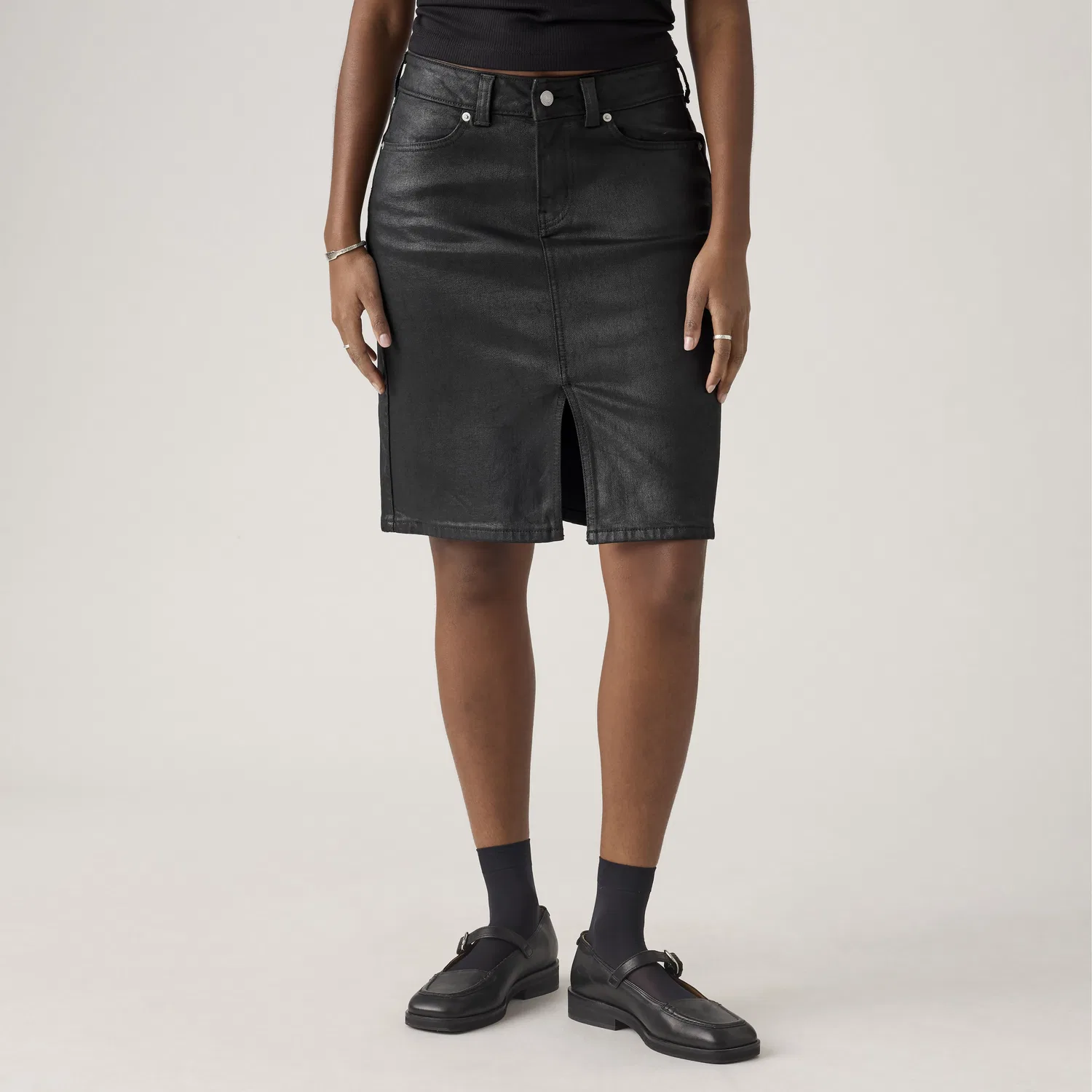 Низкая юбка миди Levi's, Black — фото 2