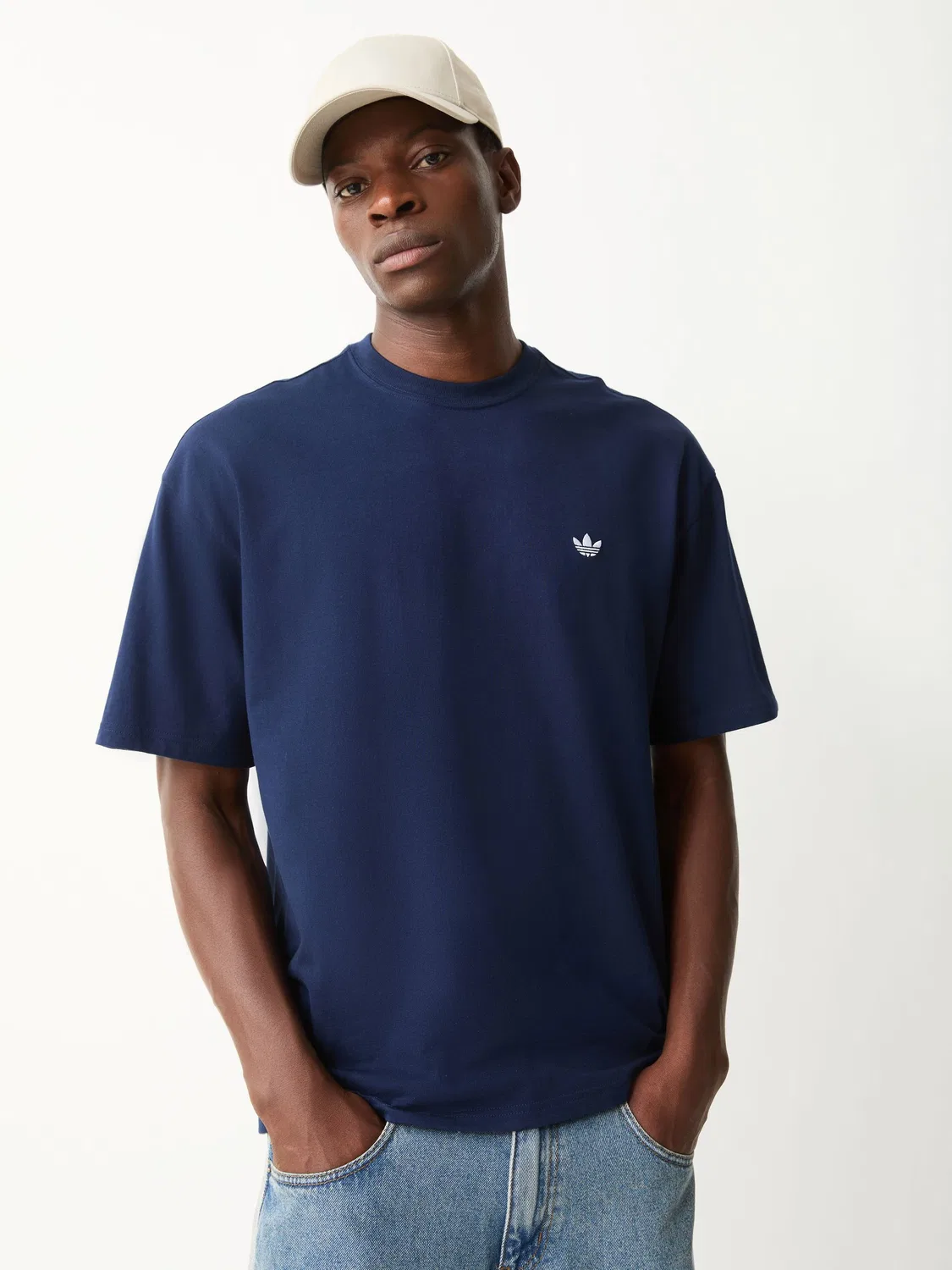 Футболка свободного кроя adidas Originals Essentials, синяя