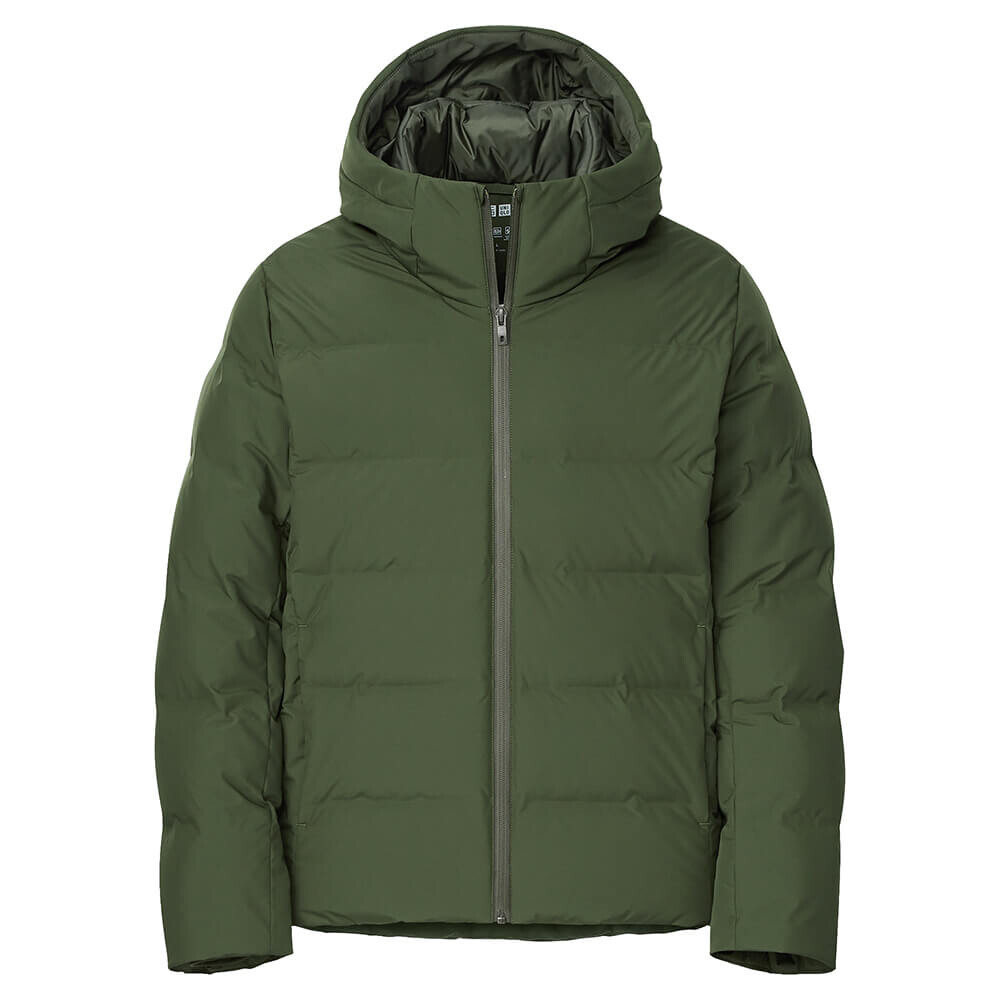 Пуховик Uniqlo Seamless Down 3D Cut, 57 оливковый — фото 2