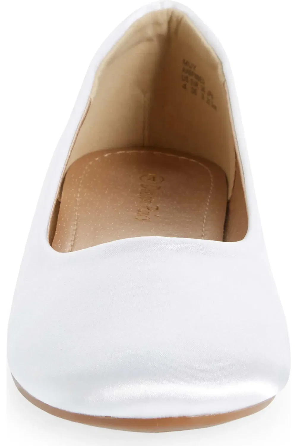 Балетки детские из замшевой кожи Dream Pairs, White/Satin — фото 4