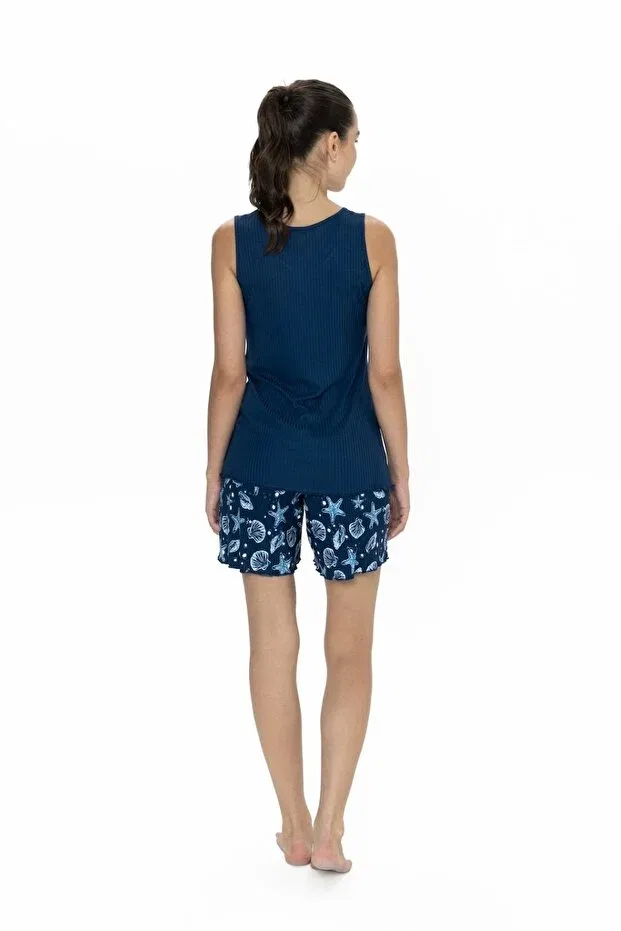 Женский комплект шорт и блузы с коротким рукавом U.S. Polo Assn., Dark Blue — фото 3