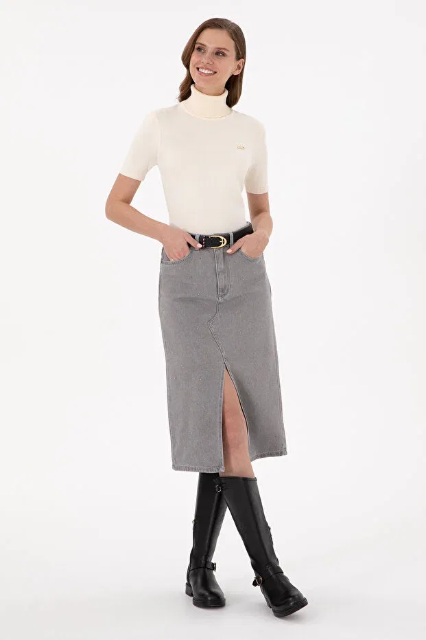 Женская юбка джинсовая U.S. Polo Assn., Gray