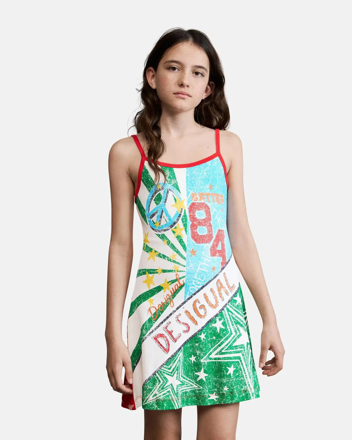 Детское платье для девочек с принтом Desigual, Multicolor — фото 3
