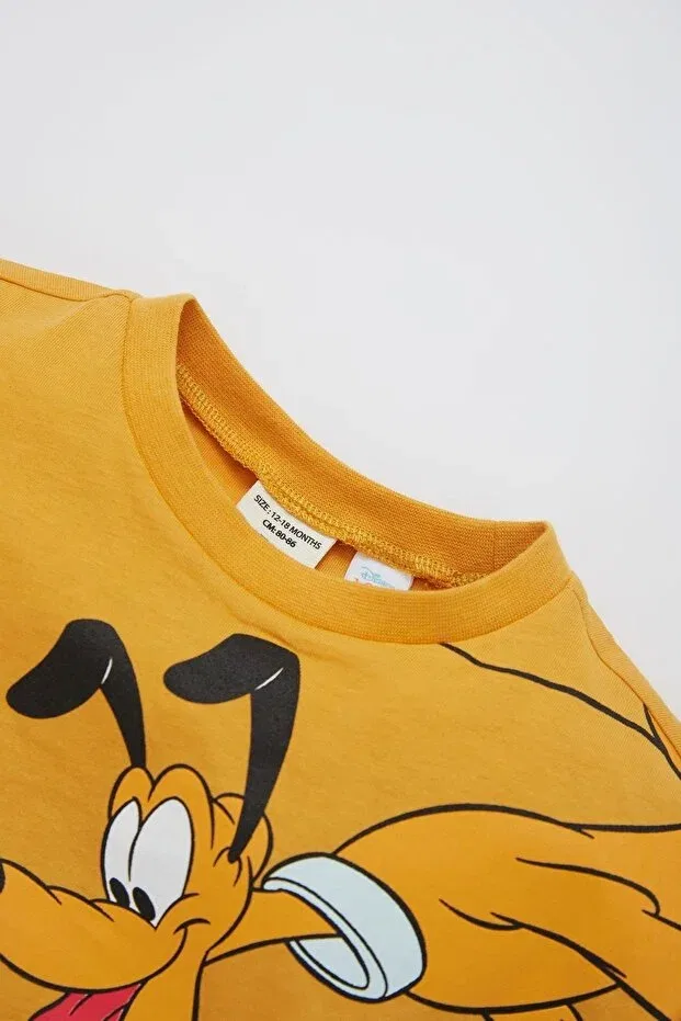 Детская футболка для мальчиков с принтом Disney Mickey & Minnie Defacto, Yellow-Yl386 — фото 4