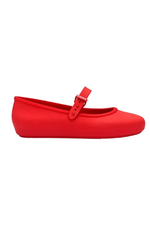 Детские балетки для девочек с принтом Mini Melissa, Red