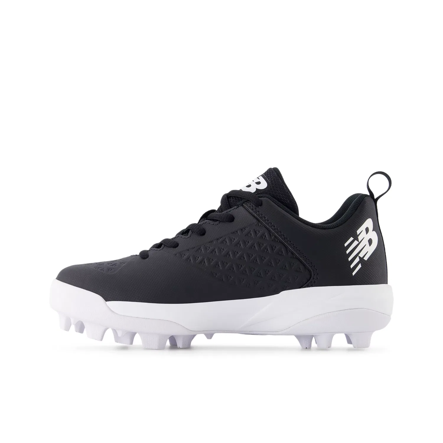Детские бутсы для бейсбола с резиновой подошвой 4040v8 New Balance, Black With White — фото 3