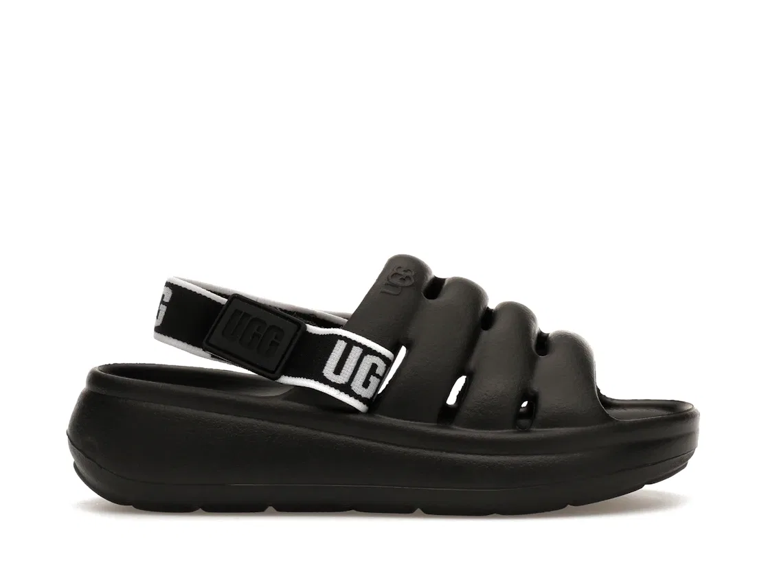 Детские шлепанцы с ремешком UGG Sport Yeah Slide, Black