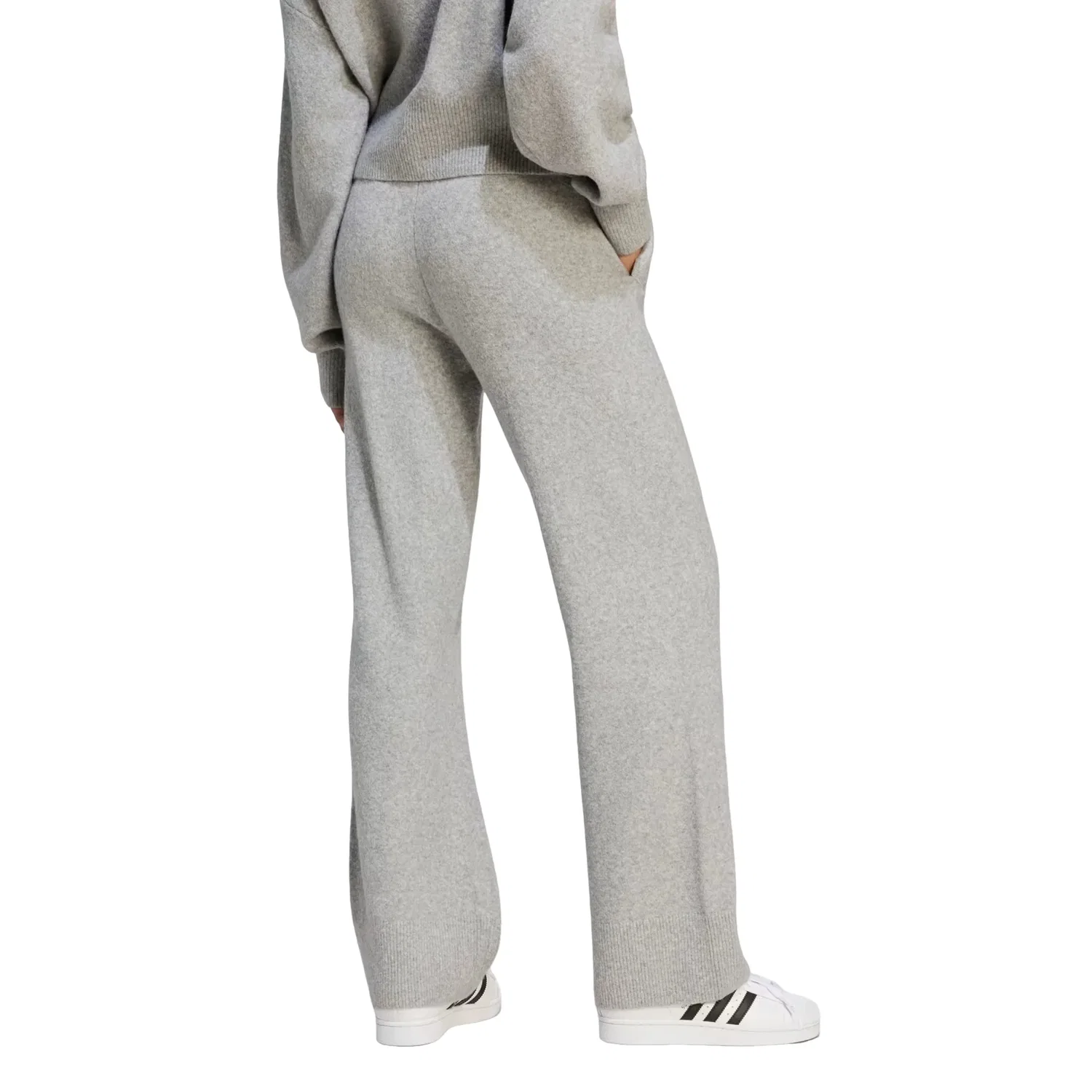 Женские брюки Essentials Knit Pant Asia Sizing 'Medium Grey Heather' adidas, Medium Grey Heather — фото 2
