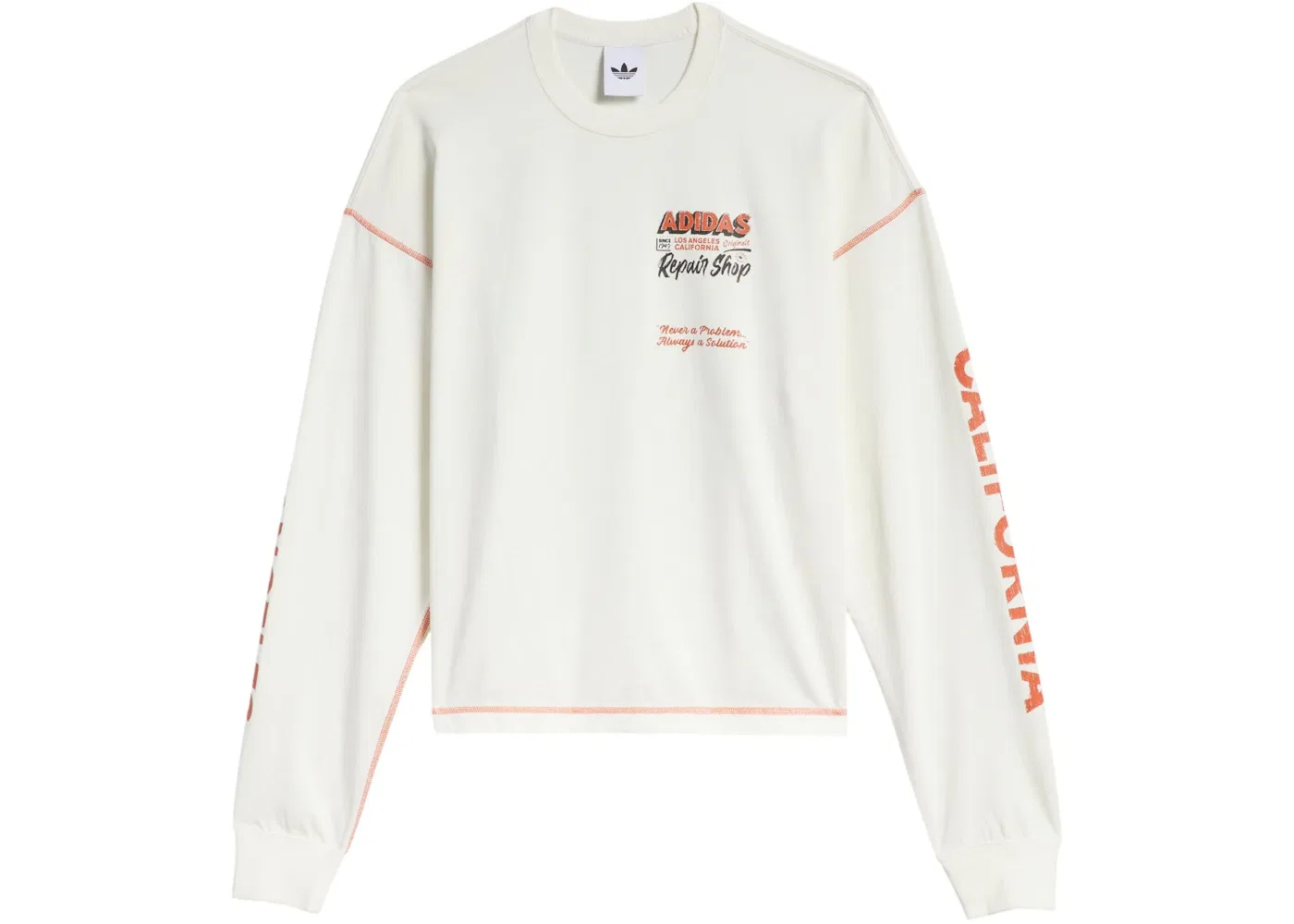 Мужская футболка с длинным рукавом Adidas Tee, Off White