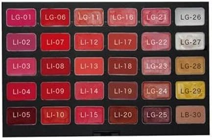 Палитра для губ Zinnia Professional, 30 цветов, мультиколор