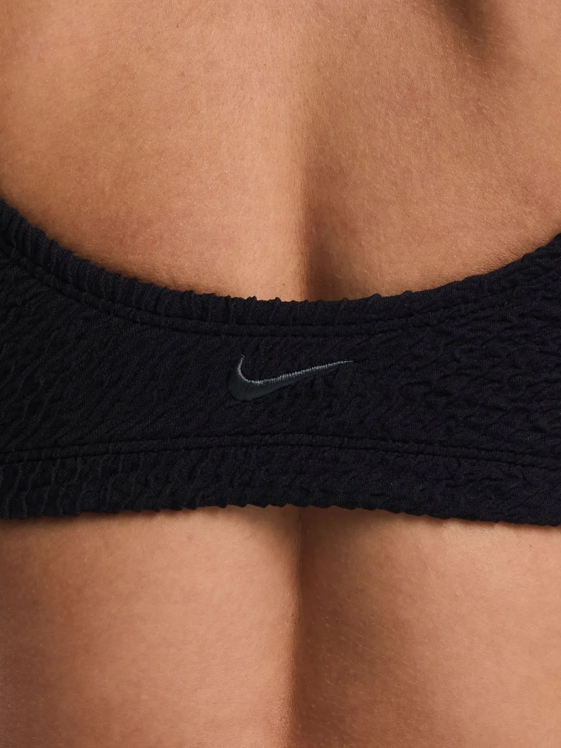 Топ-бралетт Nike Shoreline Pucker Textured Black — фото 3