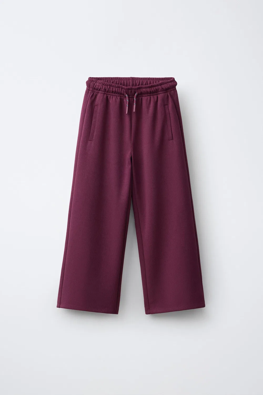Спортивные брюки с широкими штанинами ZARA, Raspberry