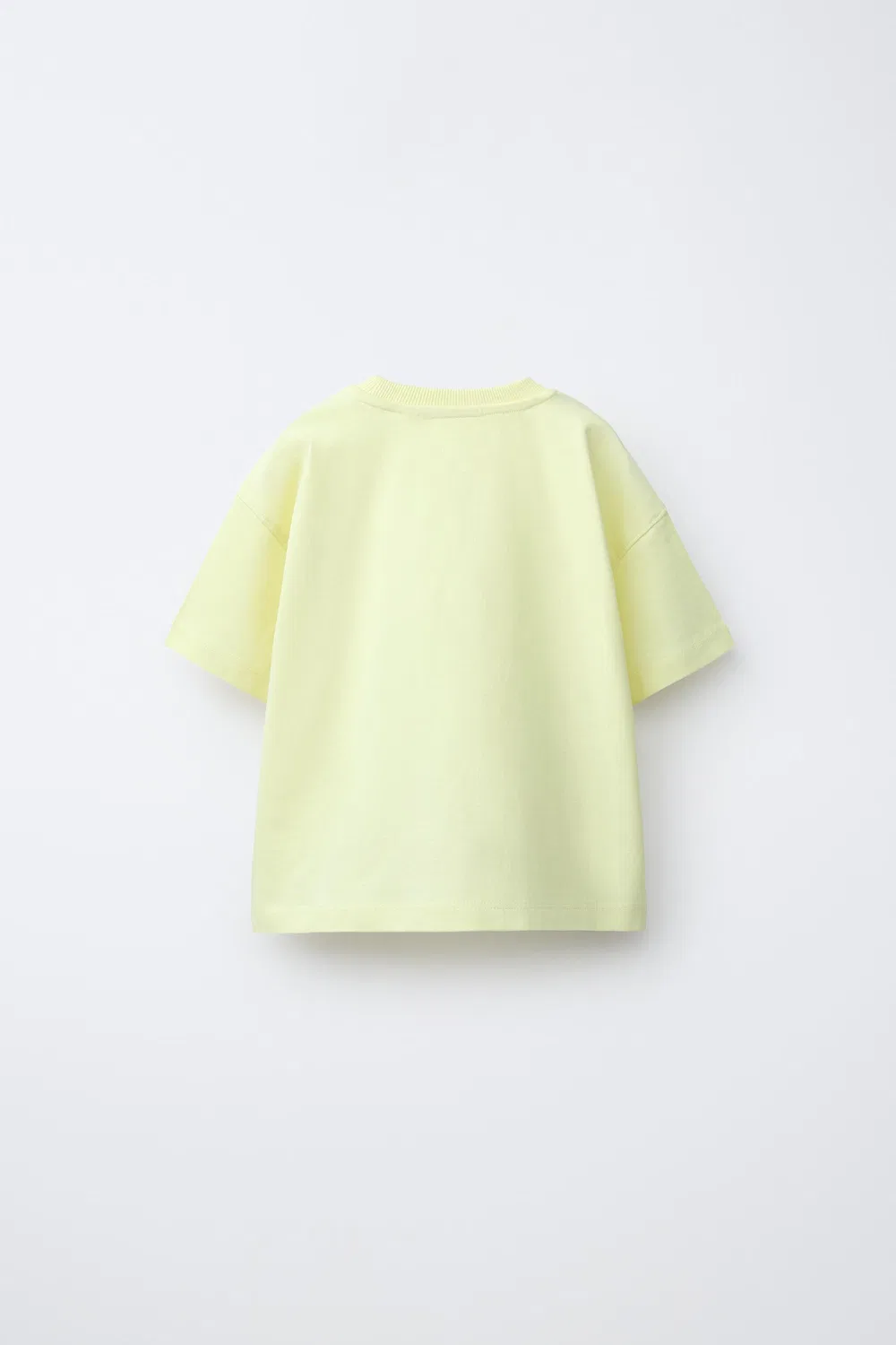 Прорезиненная футболка с динозавром ZARA, Neon Yellow — фото 2