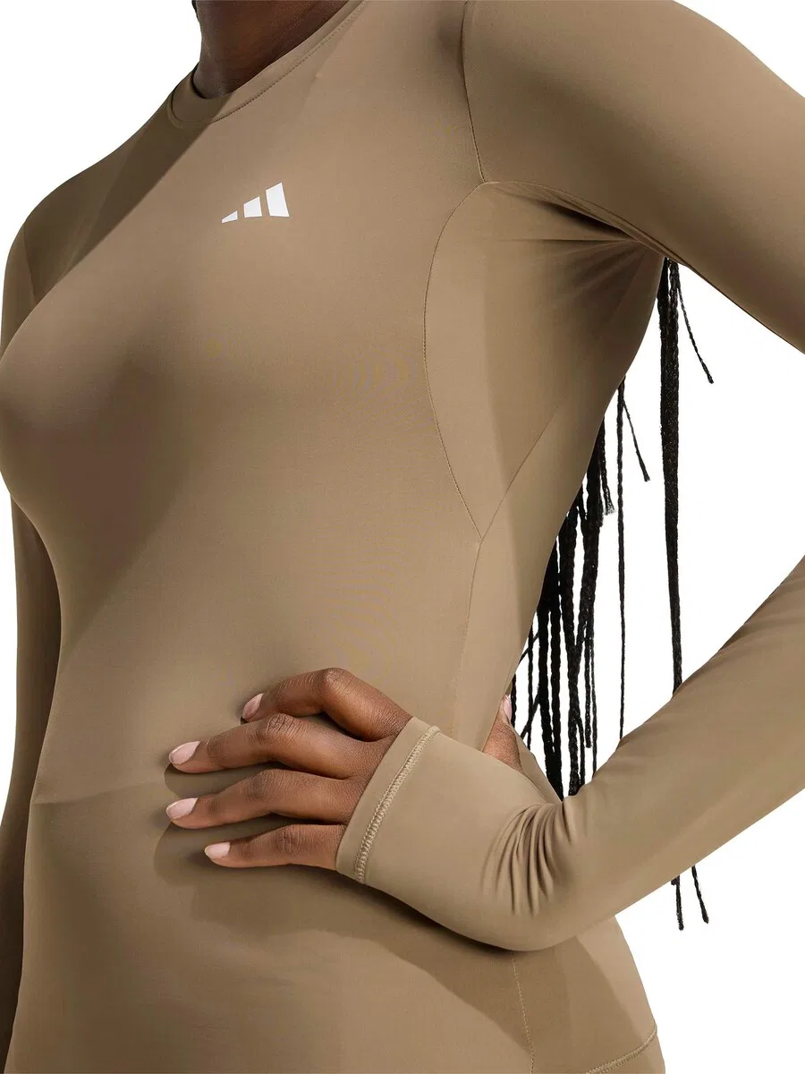 Спортивная футболка ADIDAS PERFORMANCE Performance Shirt 'Power Essentials' цвета хаки — фото 4