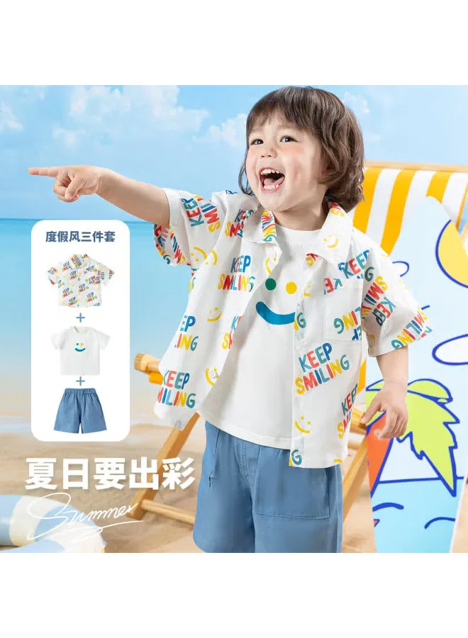 Комплект из футболки и штанов свободный с принтом Bornbay, разноцветный — фото 2