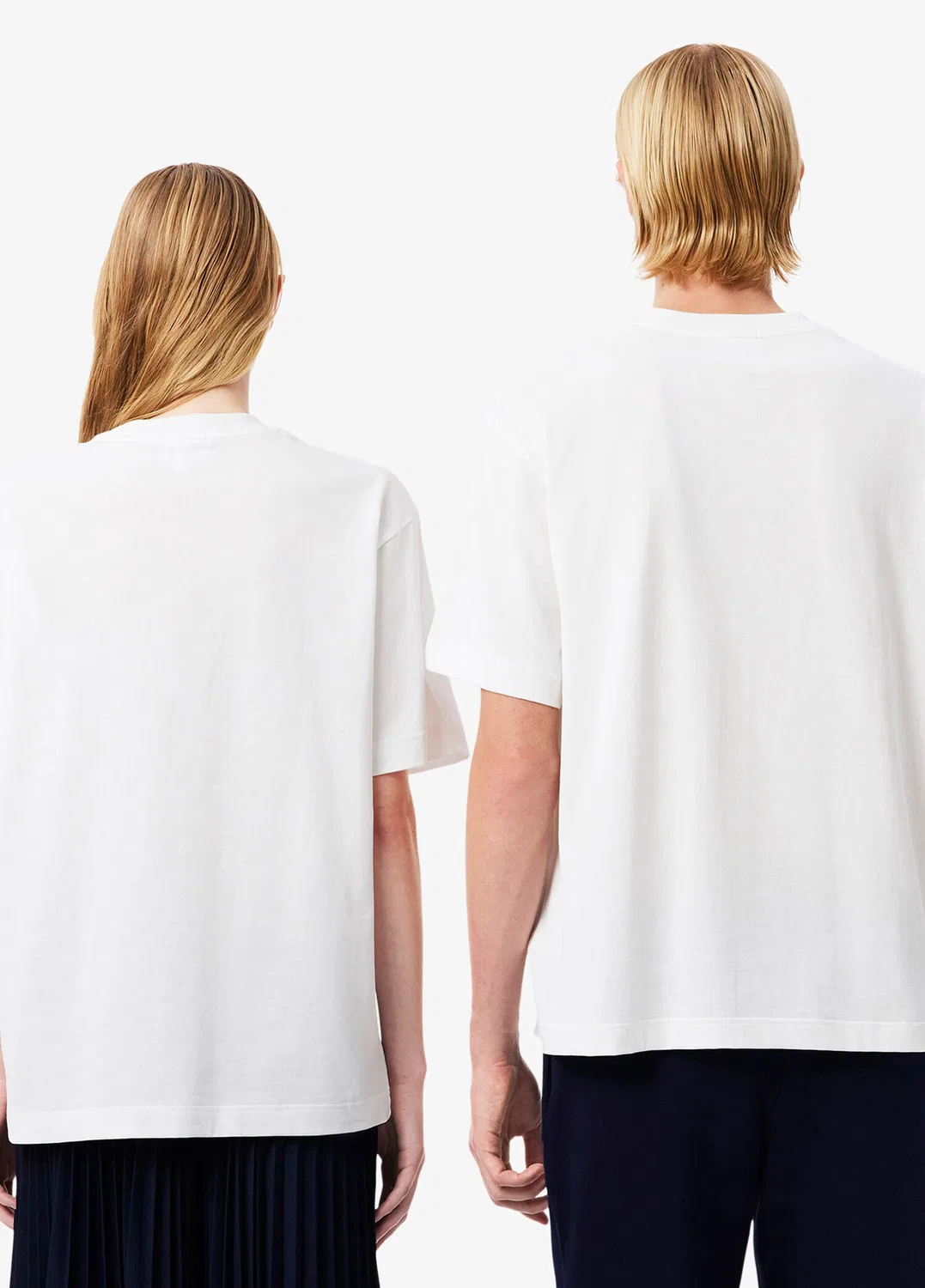 Футболка Lacoste Loose Fit, белая — фото 3