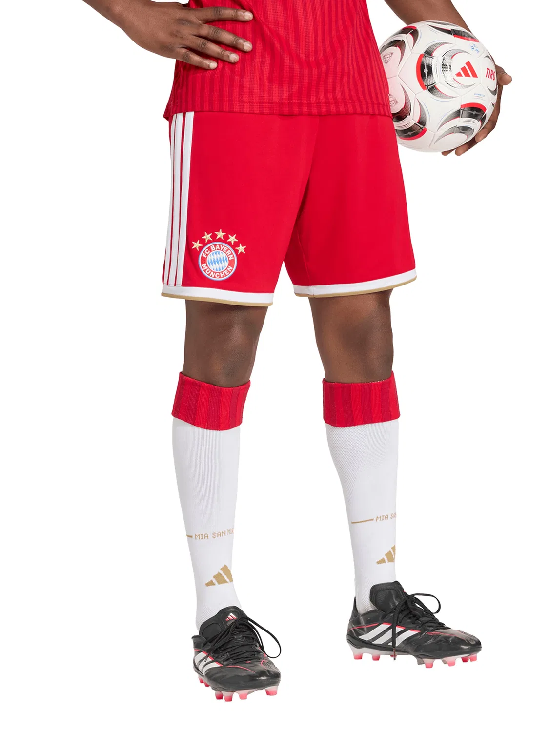 Спортивные шорты Adidas Performance Regular Workout Pants FC Bayern München 26/27 красного цвета — фото 2