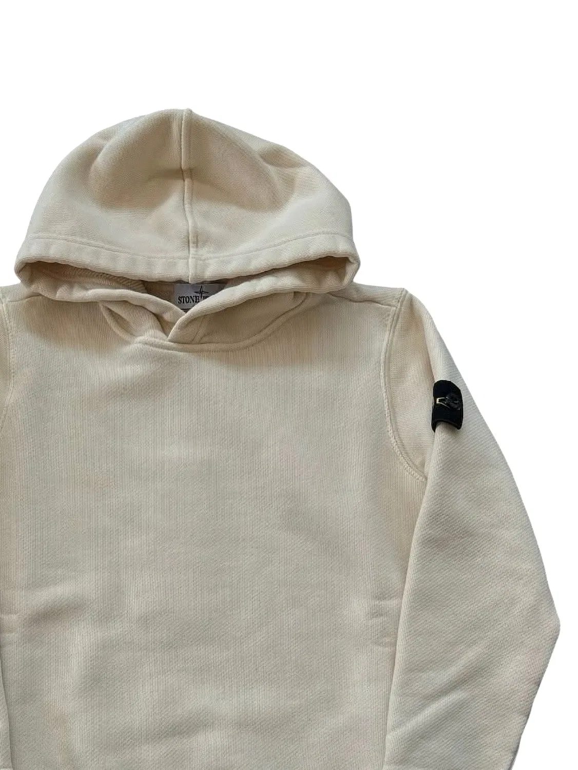 Худи с нашивкой-логотипом Stone Island Junior, белый — фото 2