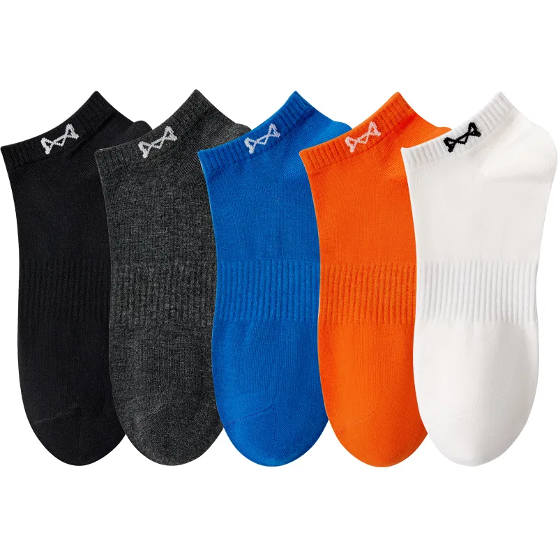Детские носки-невидимки, комплект из 5 пар, Ankle Socks, MIIOW, Black 5 — фото 4