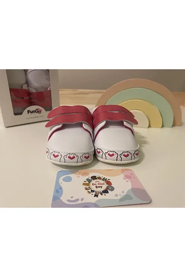 Детские пинетки для новорожденных без каблука Funny Baby, Fuchsia — фото 2