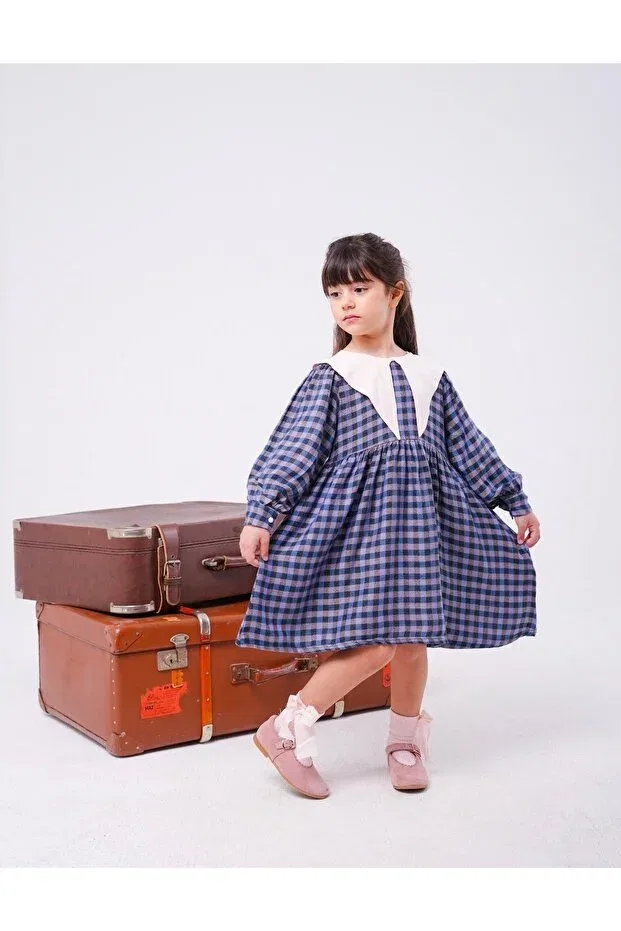 Детское платье для девочек с длинным рукавом Bonbono Kids, Lilac