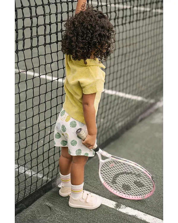 Детские шорты для девочек с принтом Tennis Shorts Pehr, Ace — фото 4