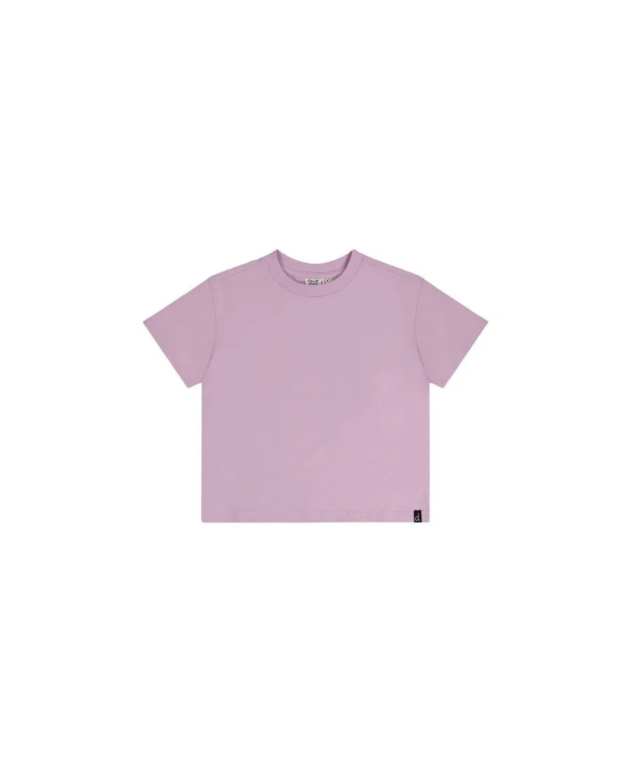 Футболка с широким коротким рукавом из плотного джерси, модель Girls Must-Haves Deux par Deux, Mauve
