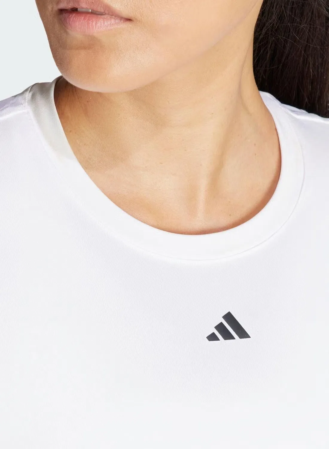 Футболка для тренировок с влагоотводящей технологией Adidas, белый — фото 4