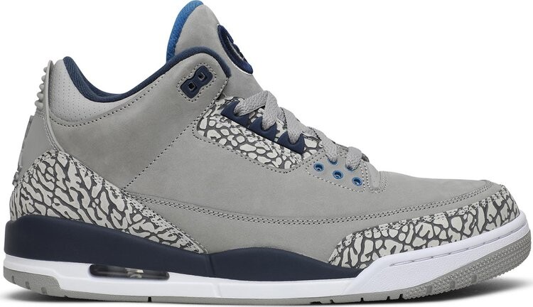 

Кроссовки Air Jordan 3 Georgetown Hoyas PE, серый