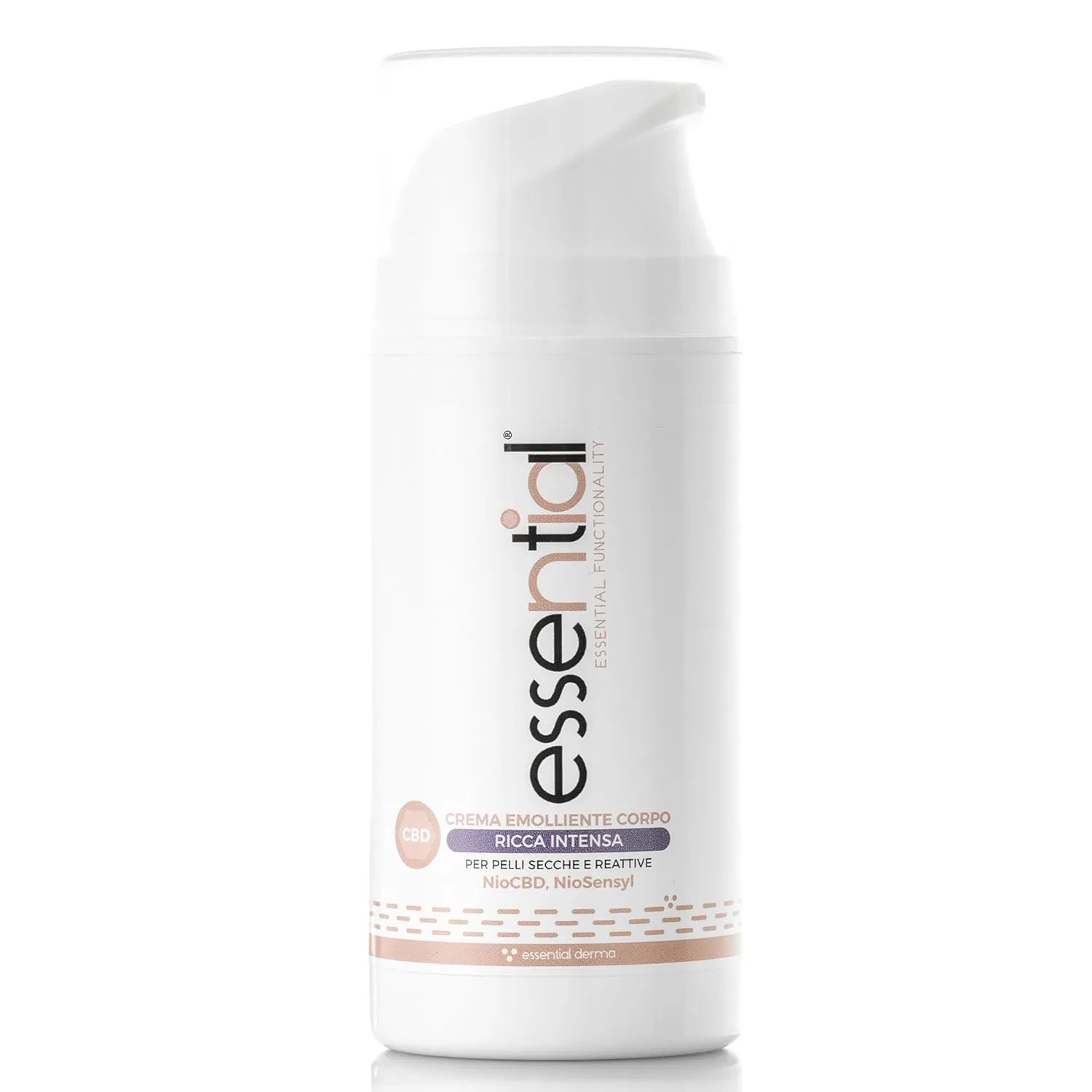 Увлажняющий крем для тела с CBD и фитосфингозином, Essential Nio, 100 г