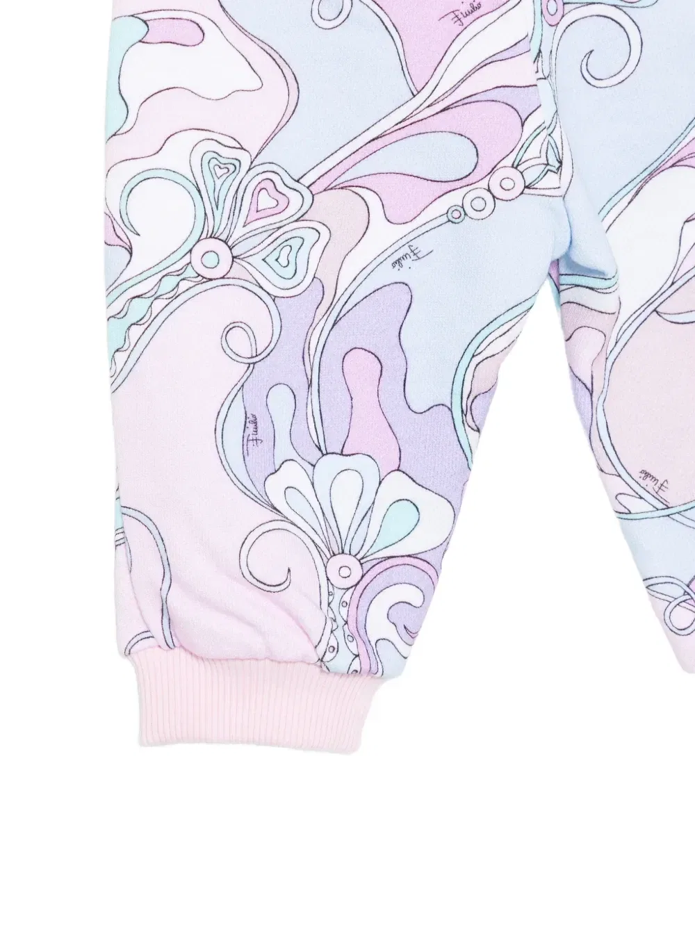 Спортивные штаны с абстрактным принтом Pucci Junior, розовый — фото 3