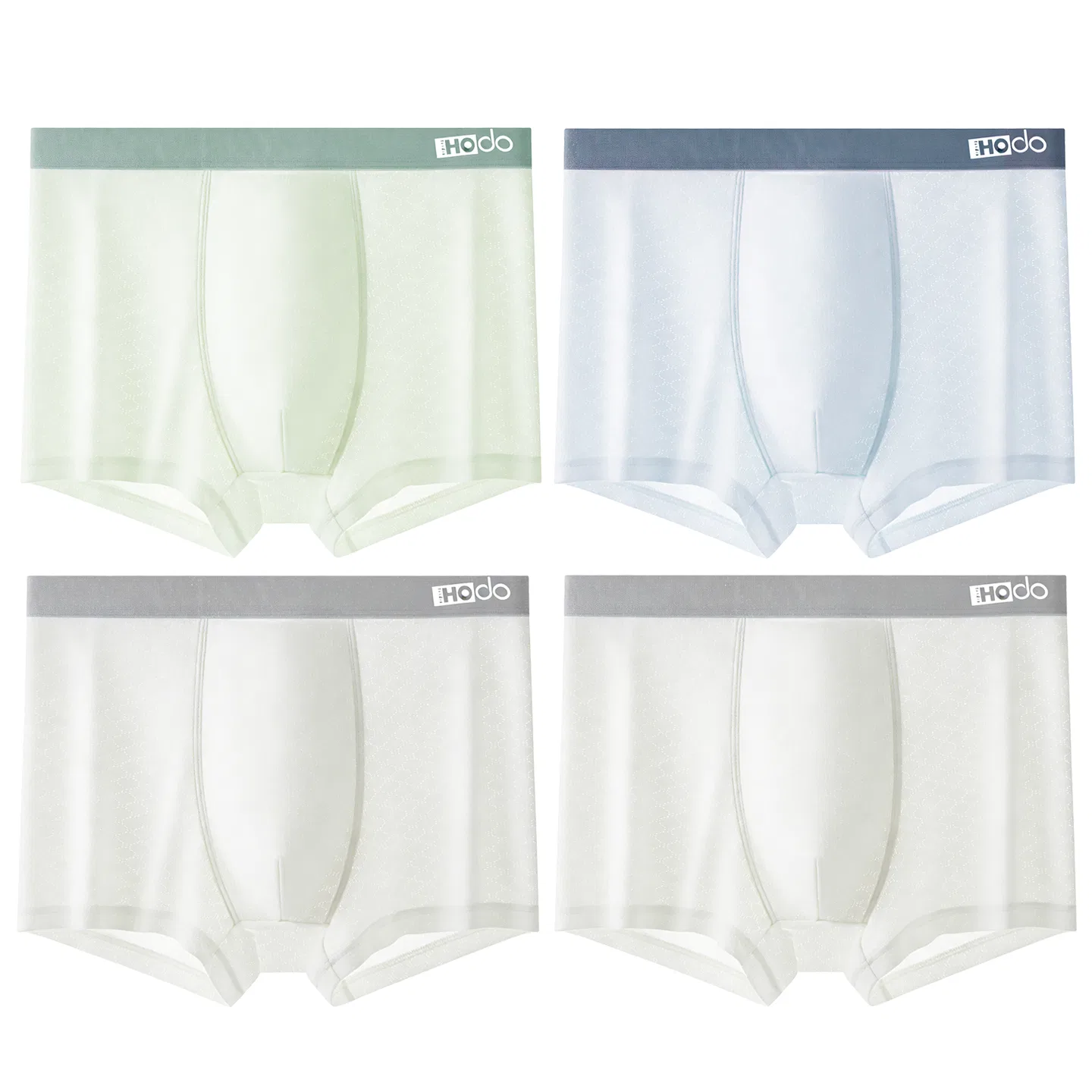 Детские трусы для мальчиков с охлаждающим эффектом Red bean, Light Ice Green + Light Ice Blue + Light Ice Gray