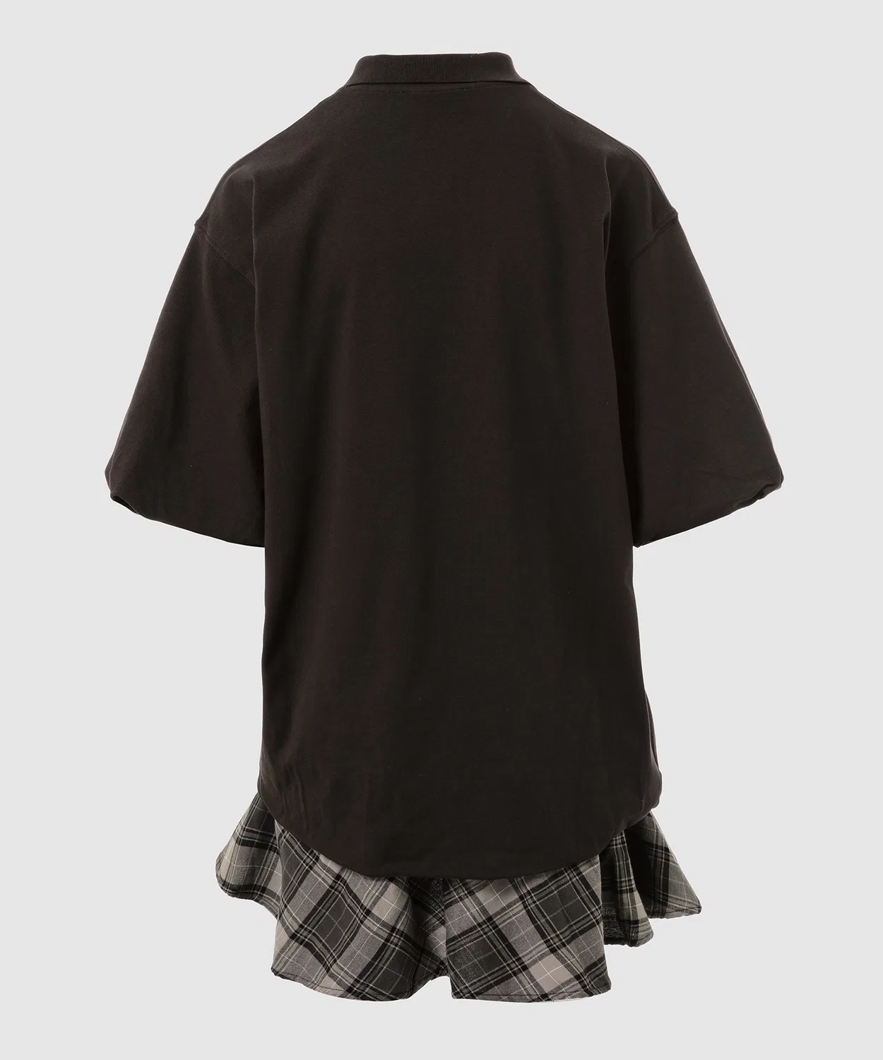 Женское хлопковое платье-поло с принтом Acne Studios, Dark Brown — фото 2