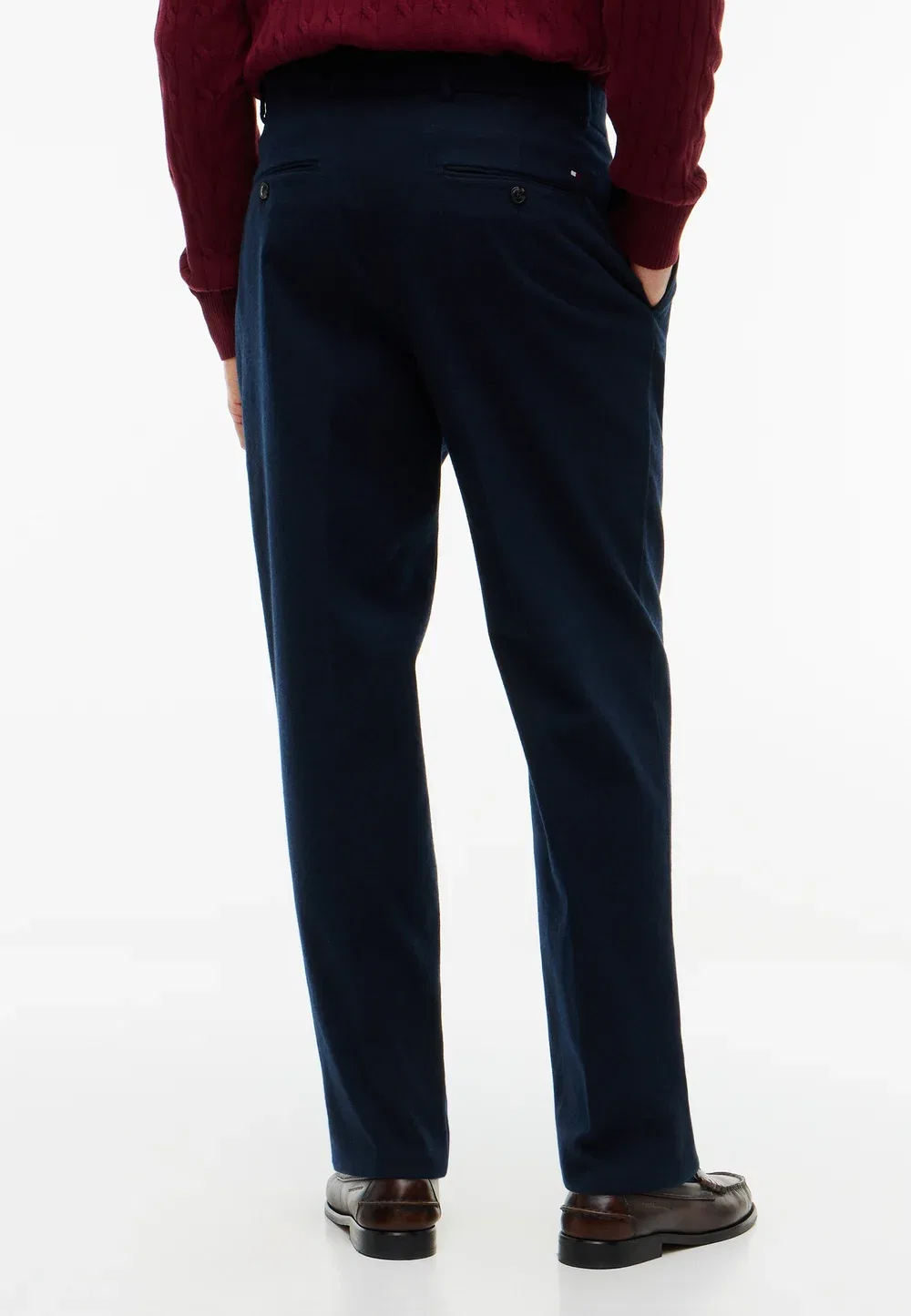 Однотонные брюки-брюки с начесом Tommy Hilfiger, Navy Blue — фото 3