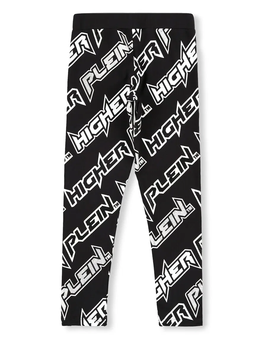 Леггинсы Philipp Plein Slim fit 'Space' черного цвета — фото 2