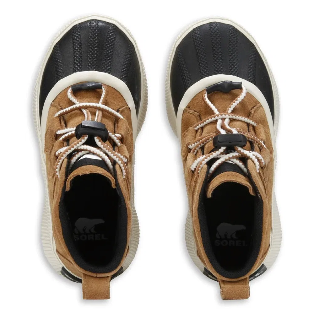 Детские водонепроницаемые зимние ботинки Out-n-Acto IV Sorel, Tan/Black — фото 4