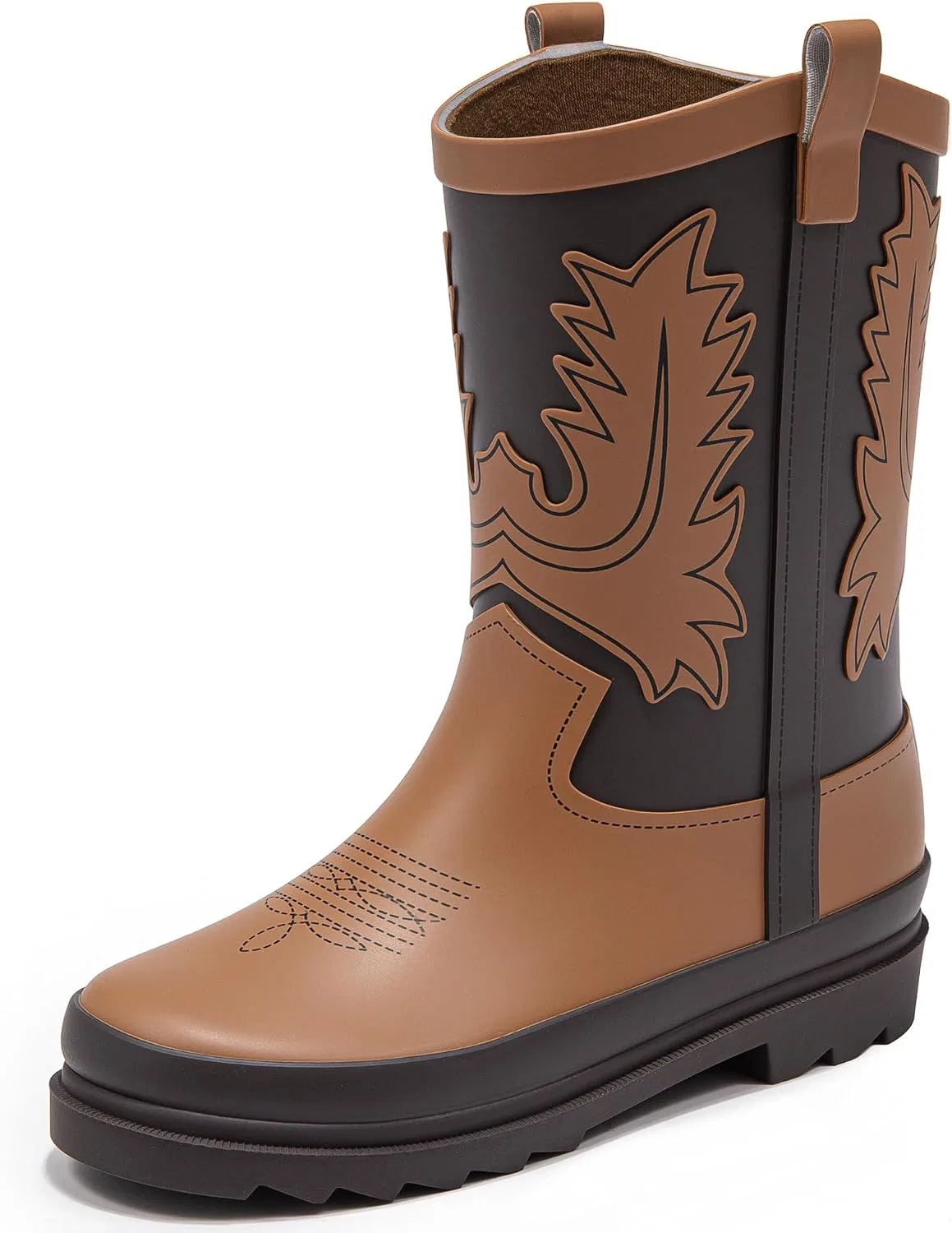 Детские сапоги дождевые водонепроницаемые Cowboy Motasha, Brown Mix