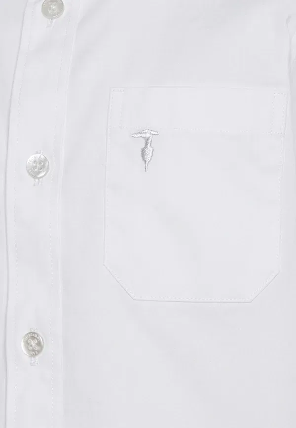 Рубашка из 100% хлопка Camicie Tru Trussardi Junior, белый — фото 3