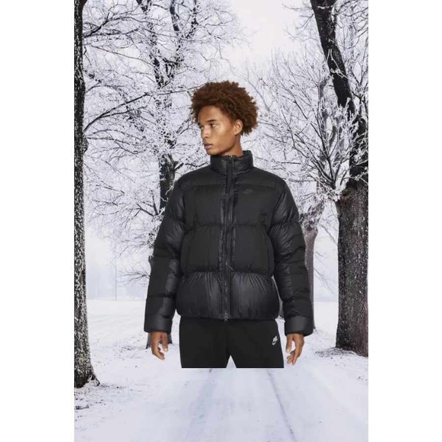 Мужская куртка-пуховик с капюшоном и молнией Sportswear Therma-Fit Repel City Puffer Full-Zip Hoodie Nike, Черный
