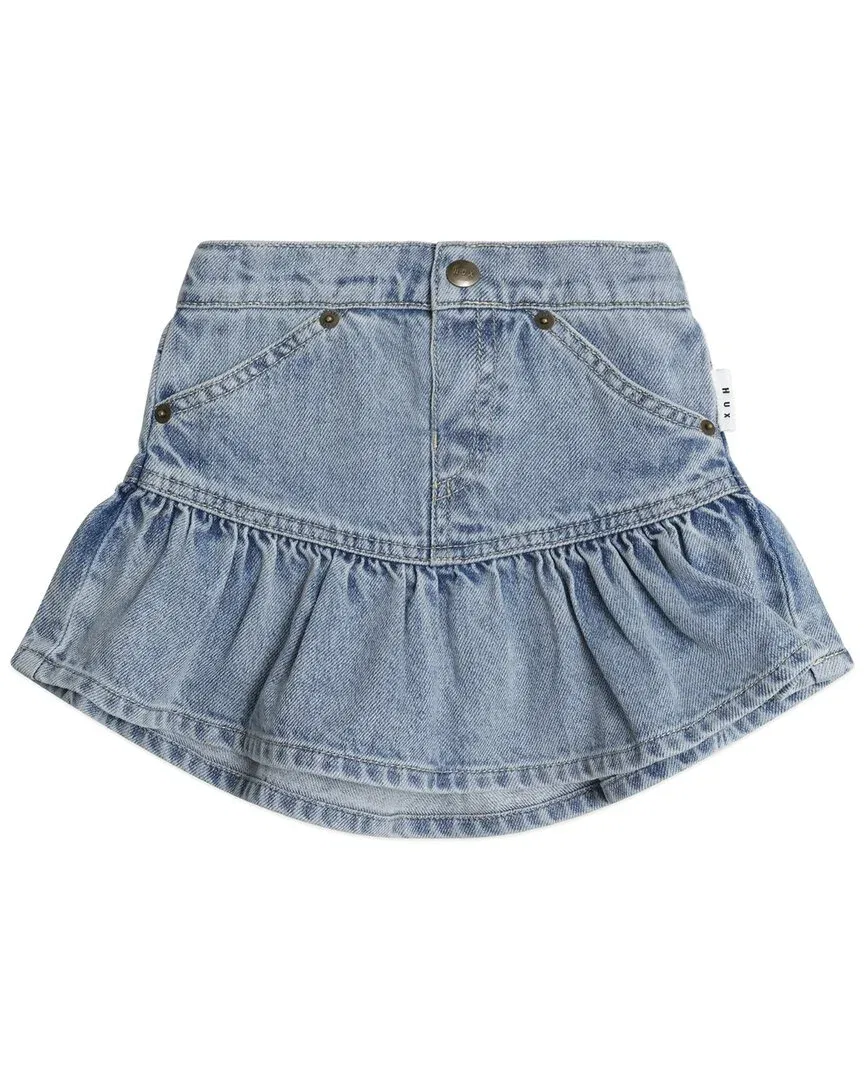 Детская джинсовая юбка с воланами Dreamy Denim Frilly Huxbaby, синий