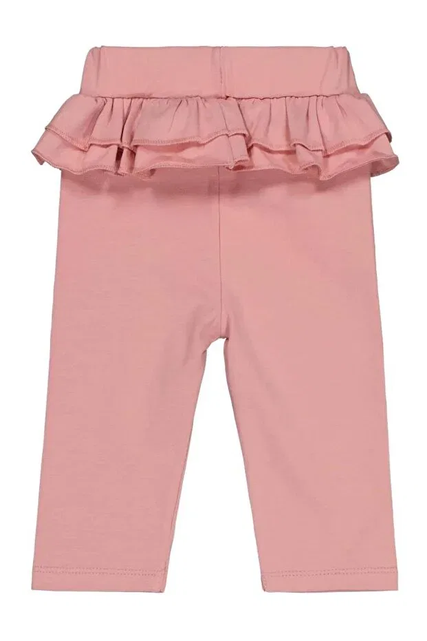 Детские леггинсы для девочек с оборками Civil Baby, Dark Pastel Pink