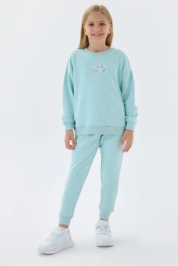 Детский спортивный комплект для девочек с принтом U.S. Polo Assn., Turquoise — фото 2