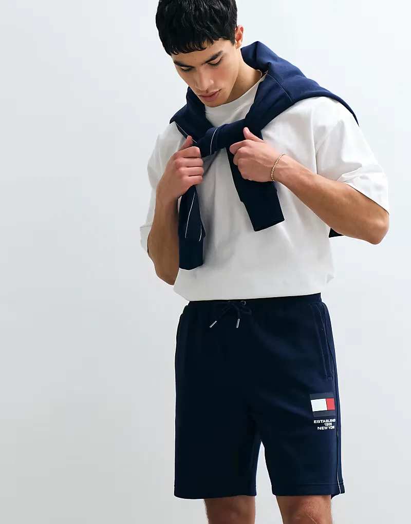 Шорты Tommy Hilfiger World Cup, темно-синий — фото 2