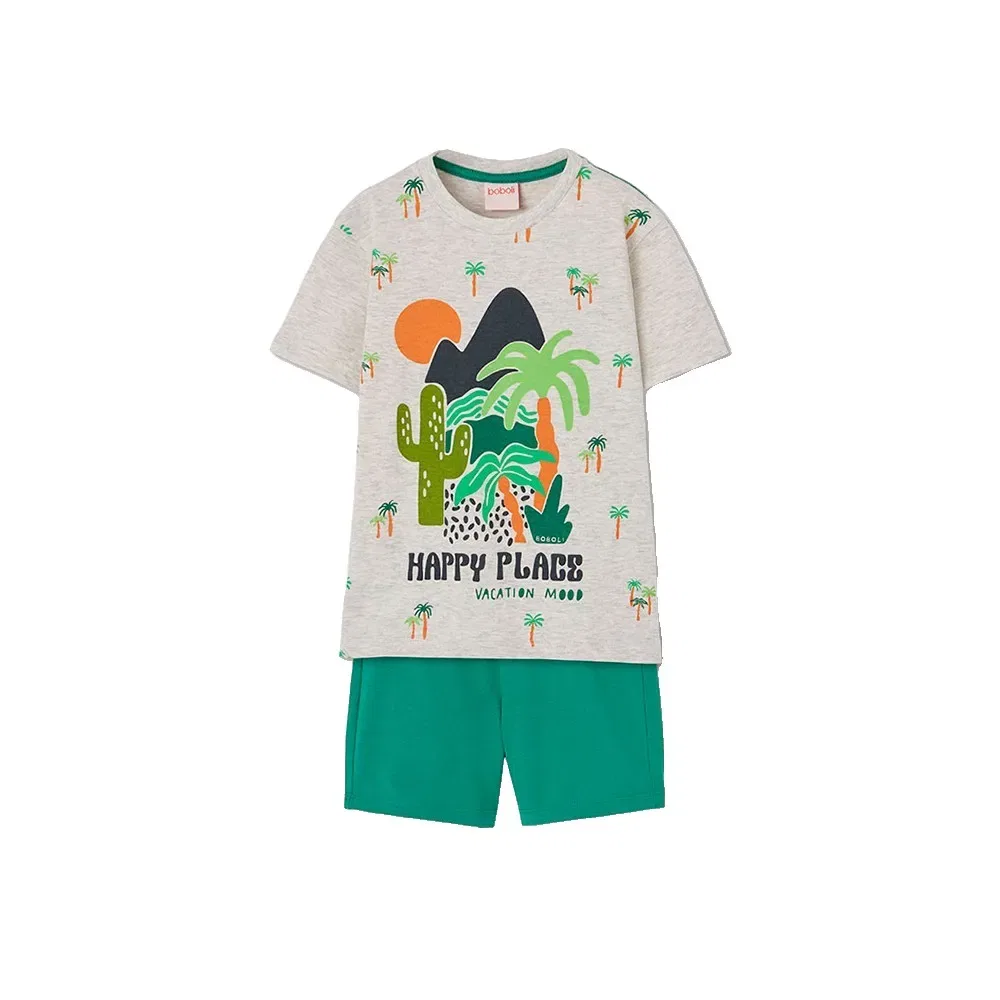 Комплект из шорт и топа Boboli 513098, бежевый