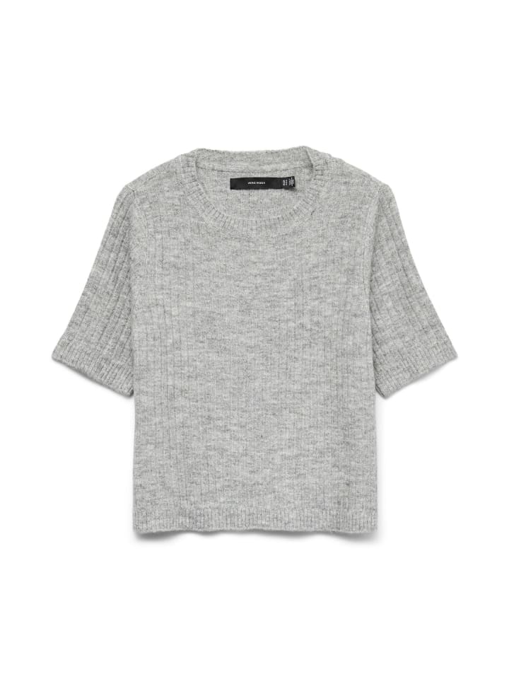 

Вязаный свитер светло-серого меланжевого цвета Vero Moda