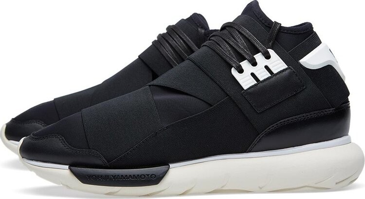 Кроссовки Adidas Y-3 Qasa High 'Black White', черный — фото 4