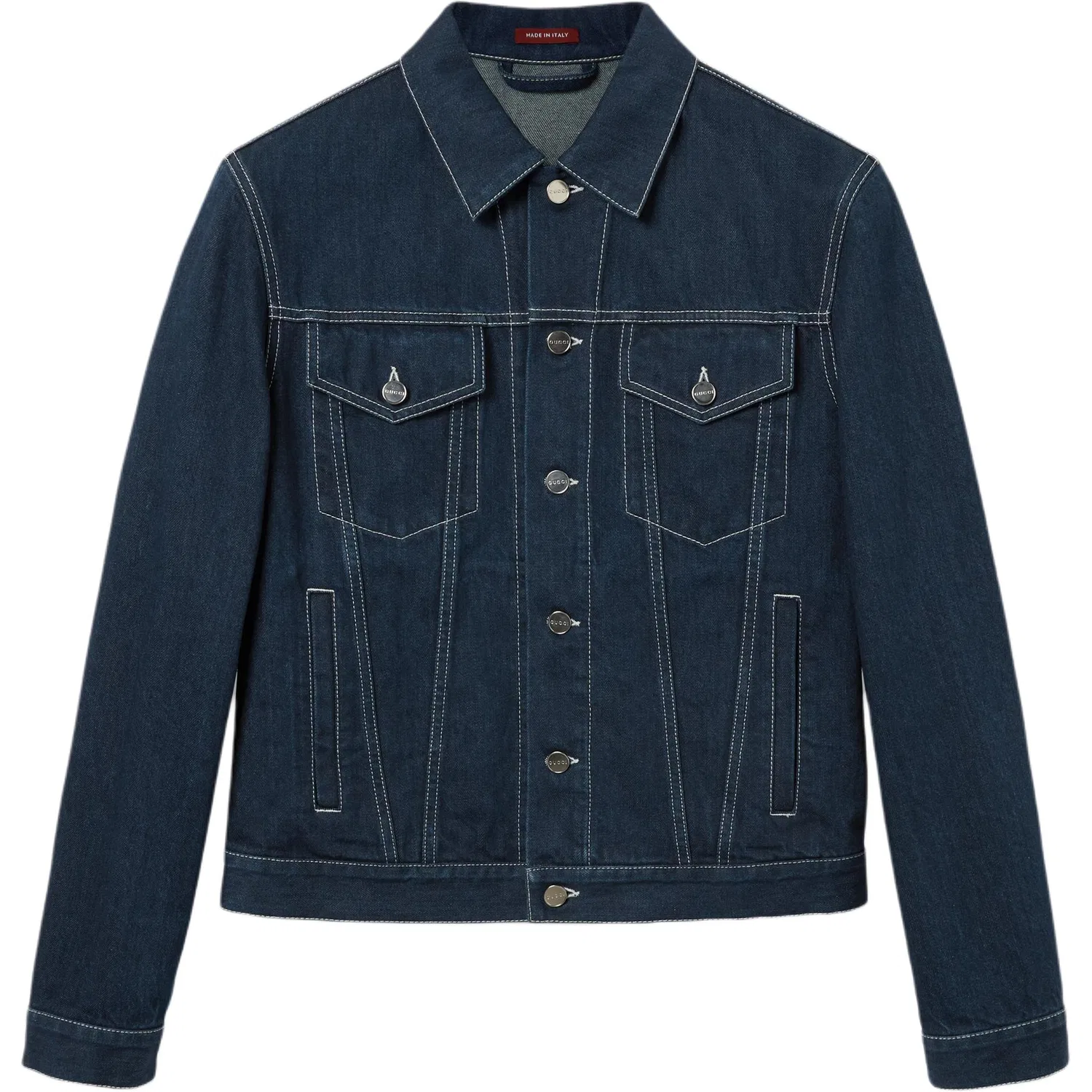 Джинсовая куртка Gucci Dark Blue, мужская, темно-синяя